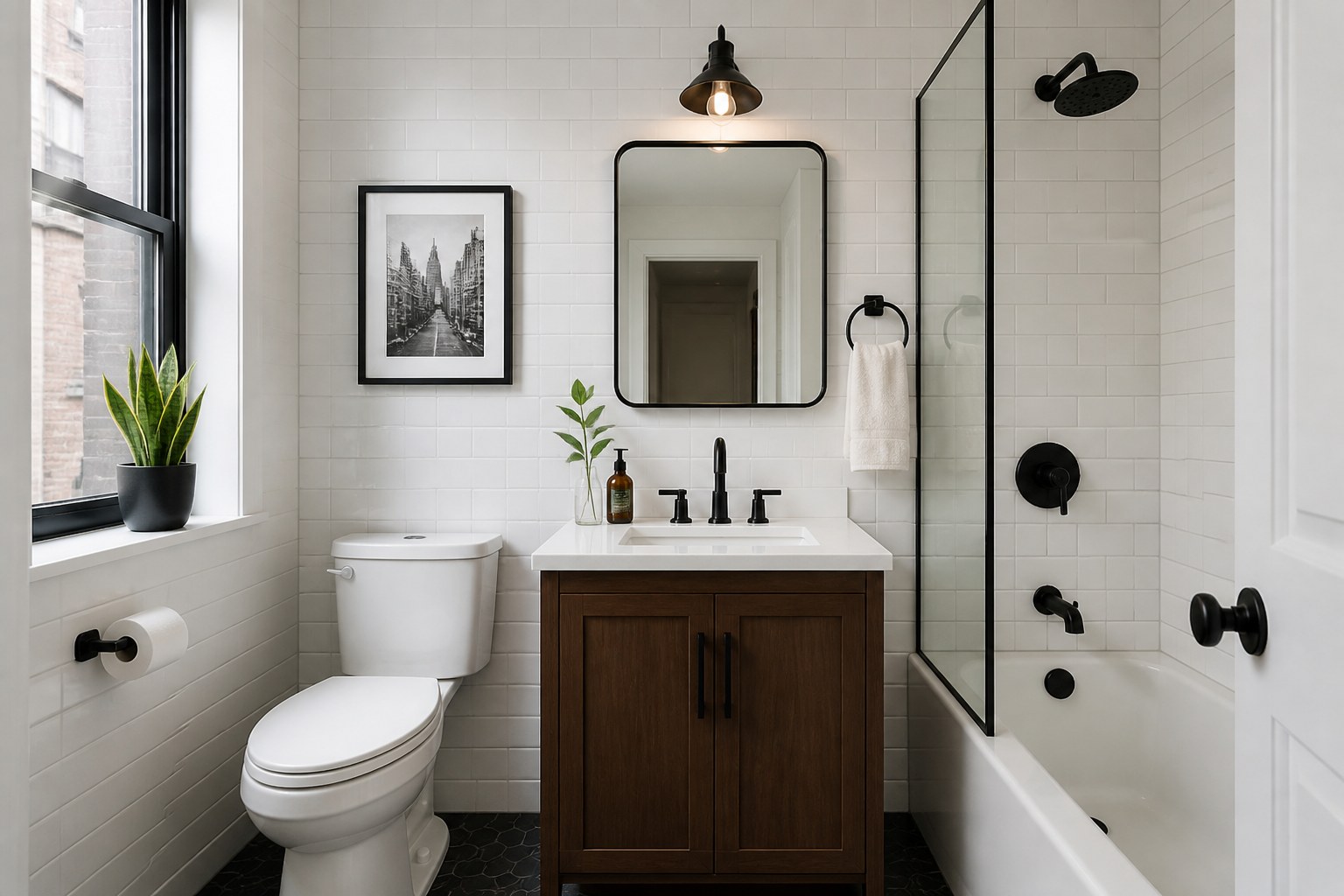 Küçük m² banyo