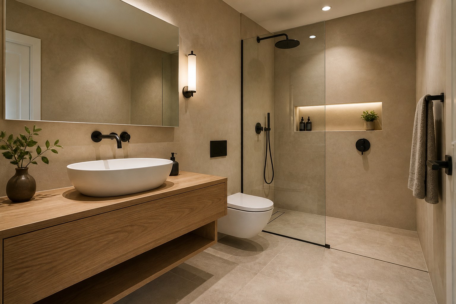 Küçük m² banyo