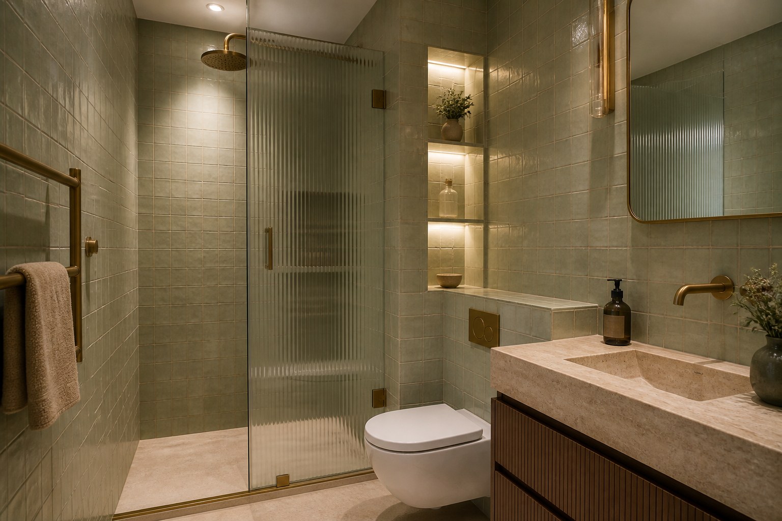 Küçük m² banyo
